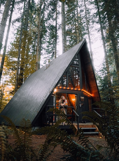 A-frame pine forest lodge in Baguio